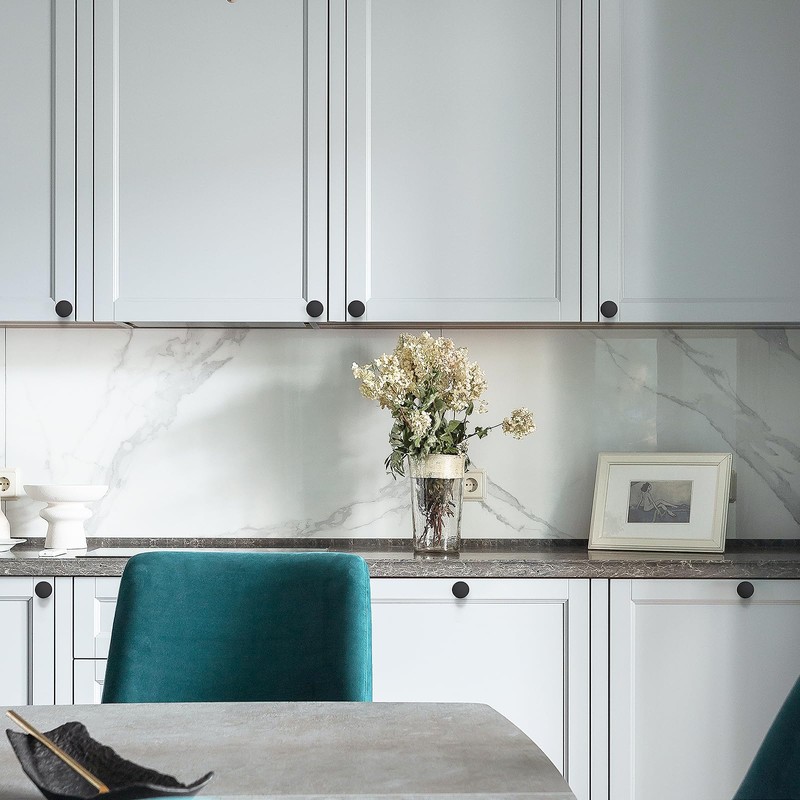 Ravinte 1 Pack Cabinet Knobs Black Kitchen Cabinet Knobs Round