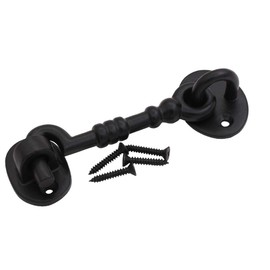 THDC Cast Iron Cabin Eye Hook, Latch For Gates, Latch For Doors, Privacy Hook, Wrought Iron Cabin Hook, Eye Latch Lock (5" (Small))