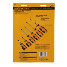 Olympia Tools 6 Pc Screwdriver Set, 87-141