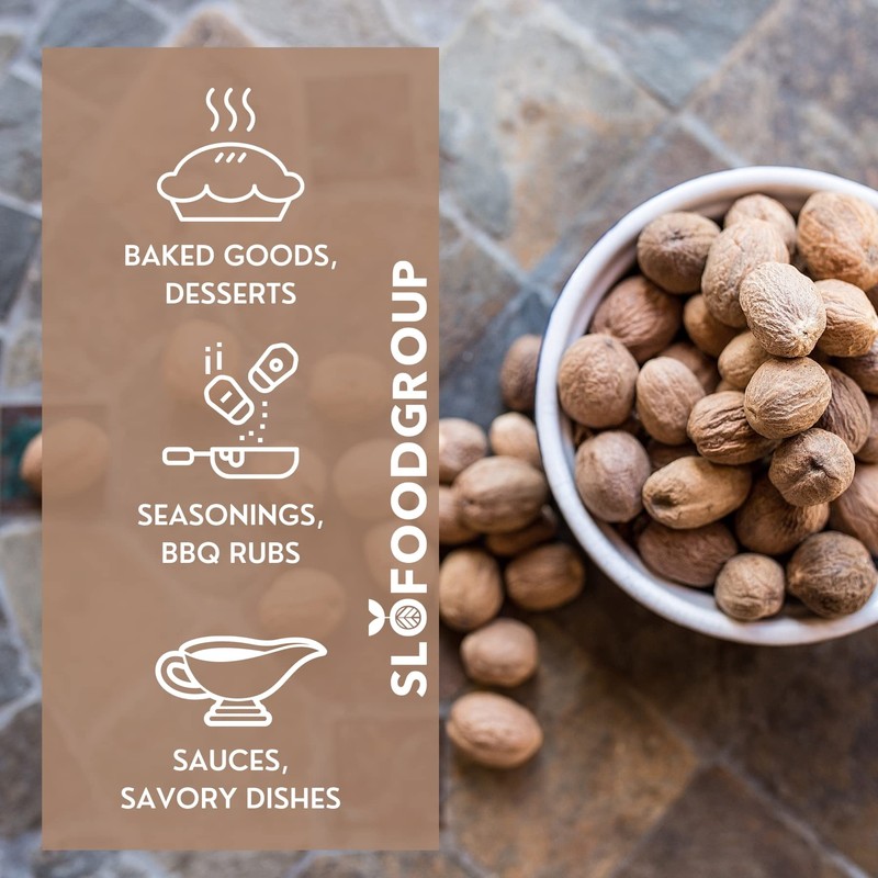 Whole Nutmeg by Slofoodgroup (Grown in Sri Lanka) (4 oz)…