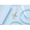 WOVEE Guardian Angel Necklace Sterling Silver 925 Angel Christening Gifts