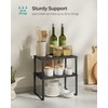 SONGMICS Cabinet Organizer Shelf, Set of 4 Kitchen Counter Shelves,
