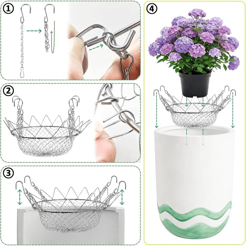 Insertos Ajustables para Macetas Grandes 12-18", Elevador de Plantas con