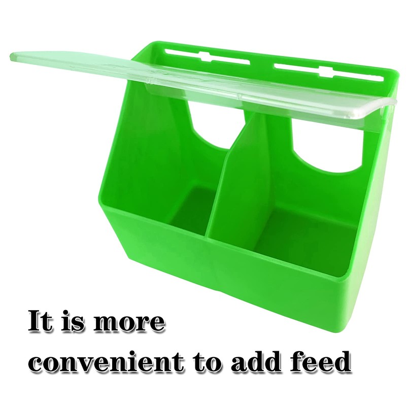 Pigeon Feeder Water 2 Pack Quail Bird Chicken Feeder Water