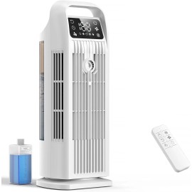 Portable Evaporative Air Cooler 4 1 Remote Control 120 Oscillating 4 Speeds 12H Timer Mist Spray Fast Cooling Tower Fan Homecolor: Cool white, plug type: US, voltage (v): 110-120 V