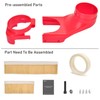 Daedalus NL330 CNC Dust Shoe, 80mm, Red