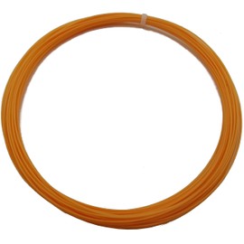 [PHALATINA] Badminton Racket String 0.68mm 10m for Beginner, Intermediate, Practice, 17-24 lbs Recommended (Orange 3pcs)