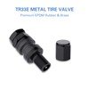 CKAuto 5 Pcs VS33/TR33E Tubeless Metal Clamp-in Valve Stems, Black