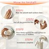Aotuse 4Pcs Suction Cup Hooks 360° Rotating Heavy Duty Hanging