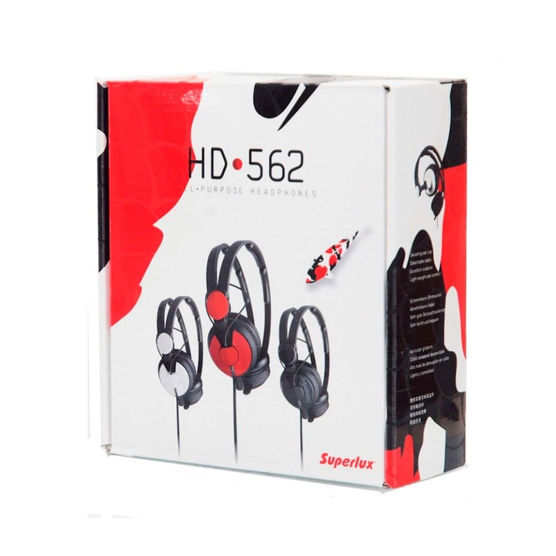 Superlux HD562 Red Enclosed Multipurpose Headphones
