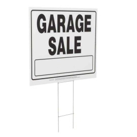 Everbilt 20 in. x 24 in. Corrugated Plastic Garage Sale Sign