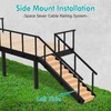 Gyykzz Side Mount Stair Post 44"x2"x2", Left Side 33° Drill