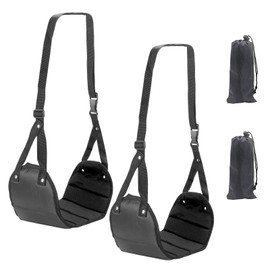 ERNITES 2 Pcs Airplane Footrest, Adjustable Foot Hammock Under Desk, Airplane Travel Foot Hammack for Long Flight Train Bus Home Office Under Desk Travel Accessories (2 Pcs)