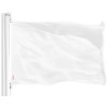 G128 Solid White Color DIY Flag 2.5x4 Ft LiteWeave Pro