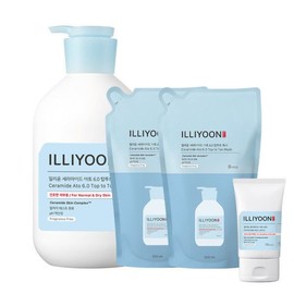 Illyyoon Illiyoon Ceramide Ato Bubble Wash and Shampoo (2 large capacity) / 일리윤 세라마이드 아토 버블워시 앤 샴푸 대용량 2개