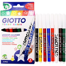 Giotto Turbo Magic Pens 7 Plus 1 Free