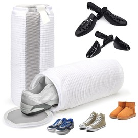 TeamSky Set of 2 Washing Nets for Shoes, Machine Washable, Laundry Net, For Top Wear, Washable Shoes in the Washing Machine, Durable, Laundry Bag, Prevents Deformation of Sneakers, Top Shoes, Shoe