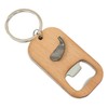 Golf Club Head Keyring Bottle Opener Wooden Stainless Steel Key