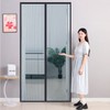Mosquito-free fine mesh magnetic door mosquito net (100x210cm) (Gray)