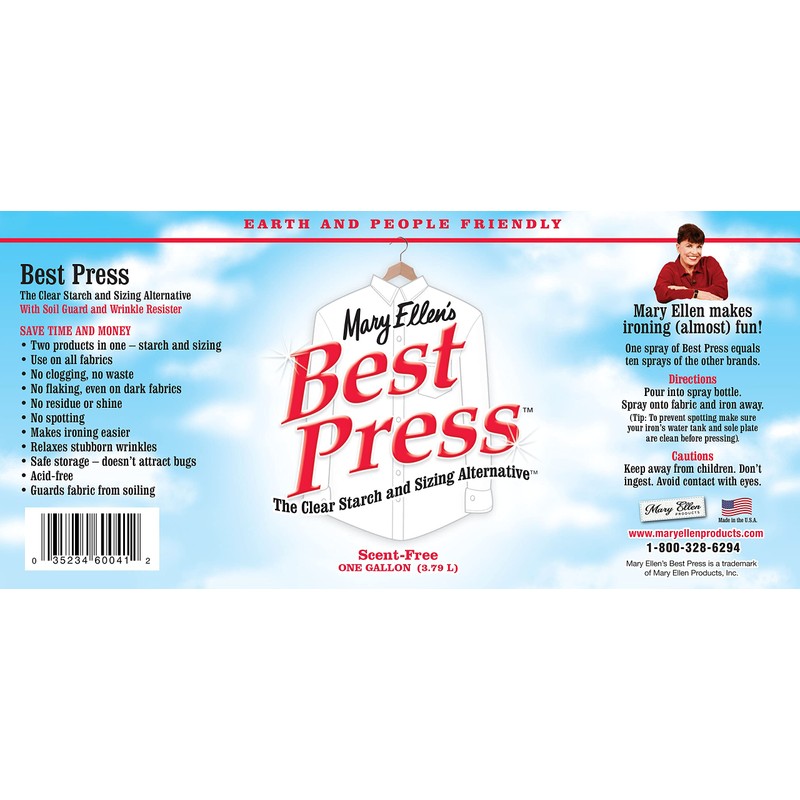 Mary Ellen's Best Press Refills 1 Gallon-Scent Free