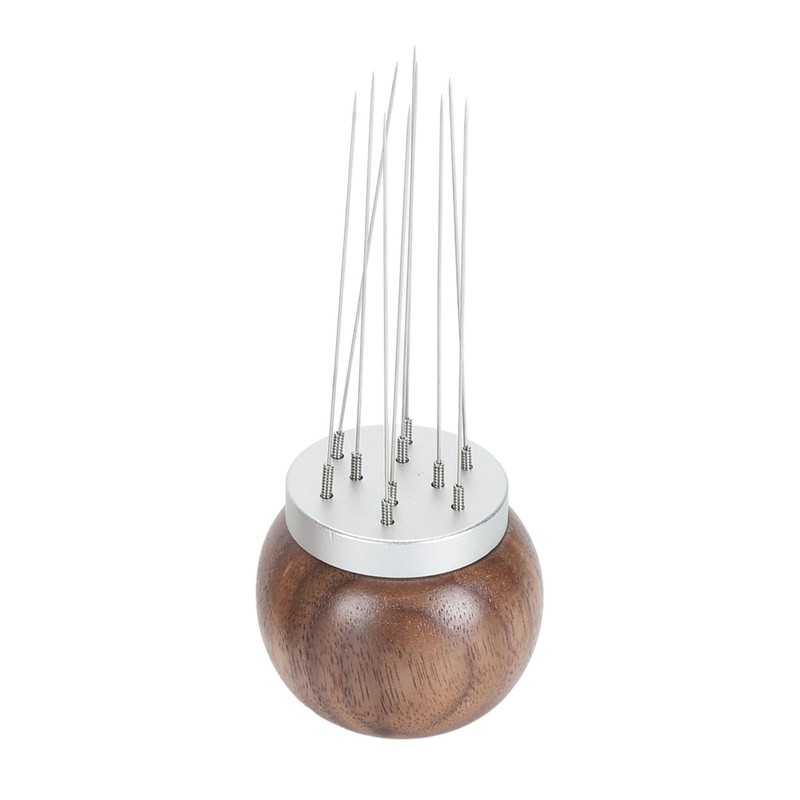 Coffee Stirrer Tool Wood Handle Stainless Steel Needle Easy to