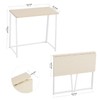 WOHOMO Folding Desk, Small Foldable Desk 31.5" for Small Spaces,