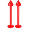 2pc 1.2mm 16g Labret Bar Studs Lip Ring Monroe Tragus