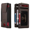 RUNBOX Slim Wallet for Men With 2 ID Windows Holds