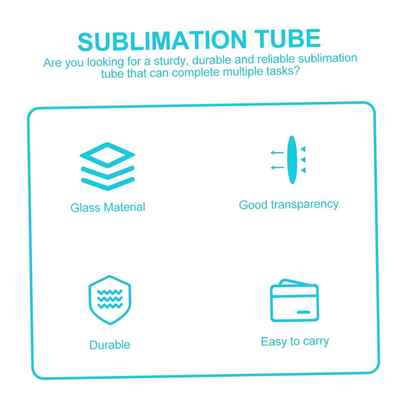 Baluue Educational Lab Equipment 2 Pack Iodine Seal Tube Sublimation