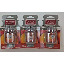 Yankee Candle Car Jar Ultimate Air Freshener Spiced Pumpkin Lot of 3