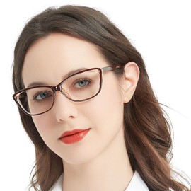 MARE AZZURO Cat Eye Reading Glasses Women Retro Cute Readers 1.00 1.50 2.00 2.50 3.00 3.50 4.00 (Brown, 200)