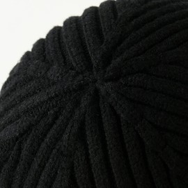 FREEBIRD99 Fold Winter Beanie Hat for Men Women Knit Cuffed Daily Beanie Toque Skull Cap (Black)