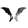 MotorToGo Black Diamond Motorcycle Cruiser Chopper Mirrors for 2007 Yamaha