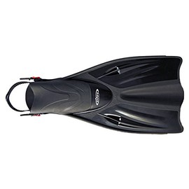 Tilos Getaway Snorkeling Fins Open Heel Fins (Black, S/M (4.5-8.5))