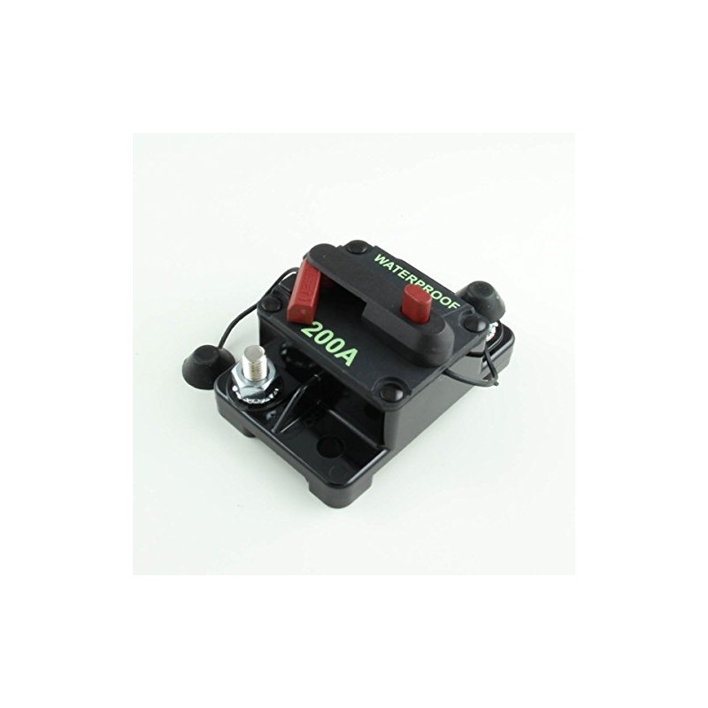 Manual Reset Circuit Breaker, High Current- Waterproof 200 Amp