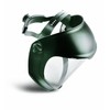 Uvex S8510 Bionic Shield, Black Matte Face Shield, Clear Polycarbonate