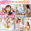 Dolphin Paint by Numbers Kit for Kids with Framed, Dolphin