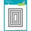 Lawn Fawn Cuts Fancy Scalloped Rectangle Universal Custom Craft Cutting