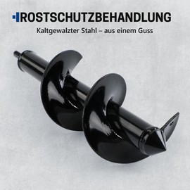 WISEPRO 2-Piece Auger for Drill & Cordless Screwdriver Set for Gardening - Plant Hole Drill (8 x 30 cm & 4 x 22 cm) Digging Tool for Flowers, Seedlings & Planting