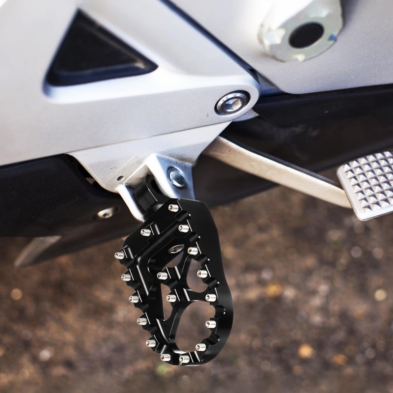 JECOMPRIS Motorcycle Foot Rests and Pegs - Front Rear Footpeg
