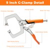 Pocket Hole Jig System Kit, Pocket Screw Jig with 11