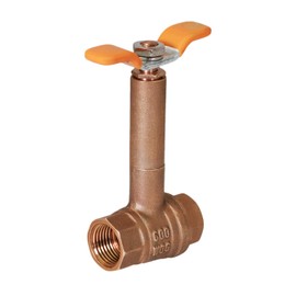 Midline Valve 75564 Premium Brass Ball Valve, Long Bonnet with T-Handle with 3/4 in. FIP Connections