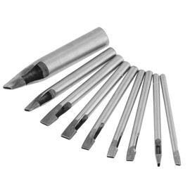 2 mm 9pcs Leather Oval Shape Hole Punch Set, Leather Cutter Leather Hollow Tool Precise Holes in Leather or Plastic for Shoes, Handbags, Purses