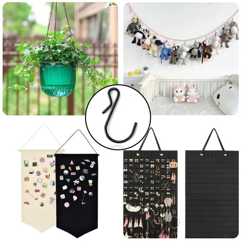 XINGSUI 40 Pieces s Hooks, Detachable Metal Hooks, Multifunctional Hooks