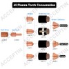 ACCEPTIN 220669 Electrodes 10pcs and 220671 Tips 10pcs Fit 45