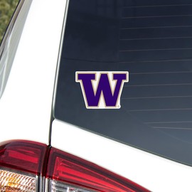 University of Washington Primary Logo Premium 4" Die Cut Vinyl Sticker Decal for Cars Trucks Auto Windows