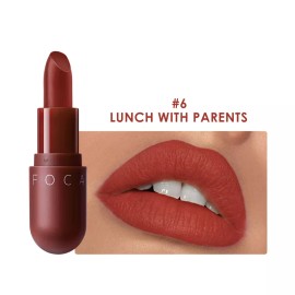 FOCALLURE 8 Colors Velvet Matte Lipstick Capsule Makeup - #06 LUNCH WITH PARENTS