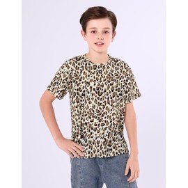 COSLAND Boys' Leopard Shirt Kids Animal Costume, Medium