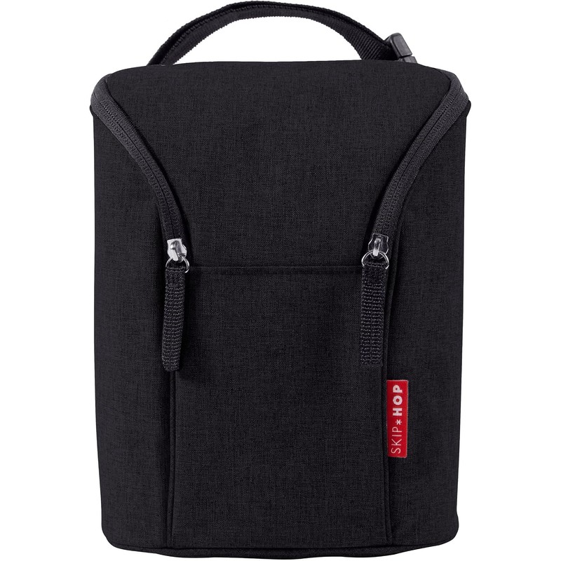 Skip Hop Bolsa Impermeable Húmeda-Seca, Raya Blanco Y Negro