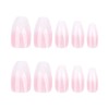 RikView Uñas Postizas Blancas Y Rosas De Tamaño Mediano, Estilo